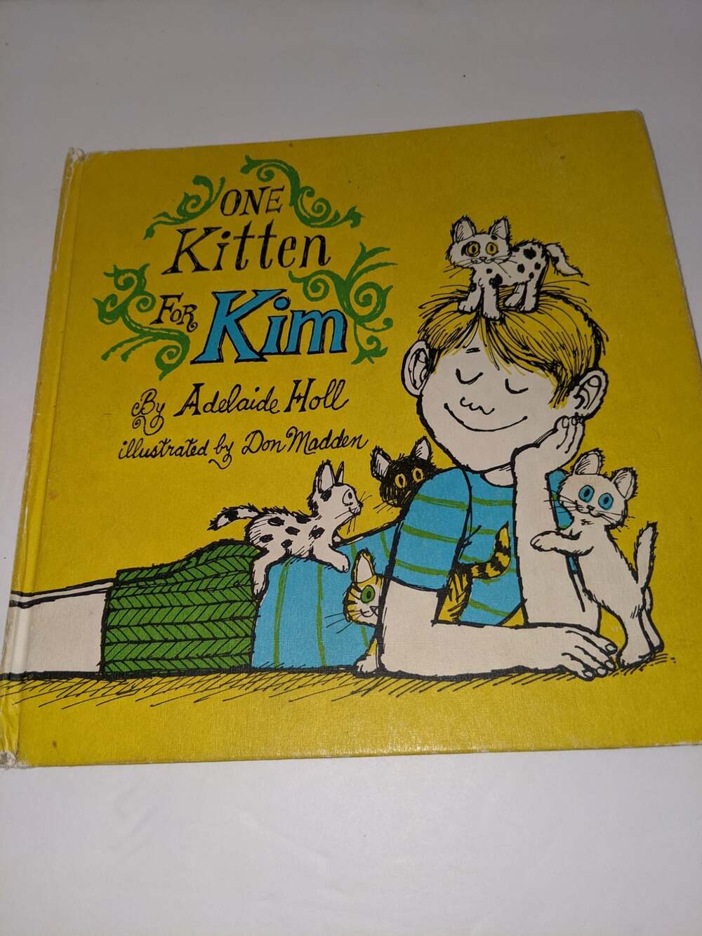 Vintage 1969 One Kitten for Kim by Adelaide Holl Children's Picture Book